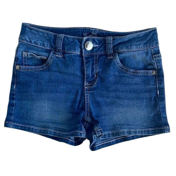 JUSTICE GIRLS JEAN SHORTS WITH FRONT AND BACK POCKETS SIZE 10 - Picture 1 of 5